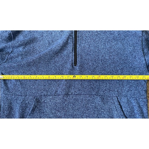 Victoria's Secret Pink 1/4 Quarter Zip Pullover Sweatshirt Blue WM Medium JBHS - Picture 5 of 10